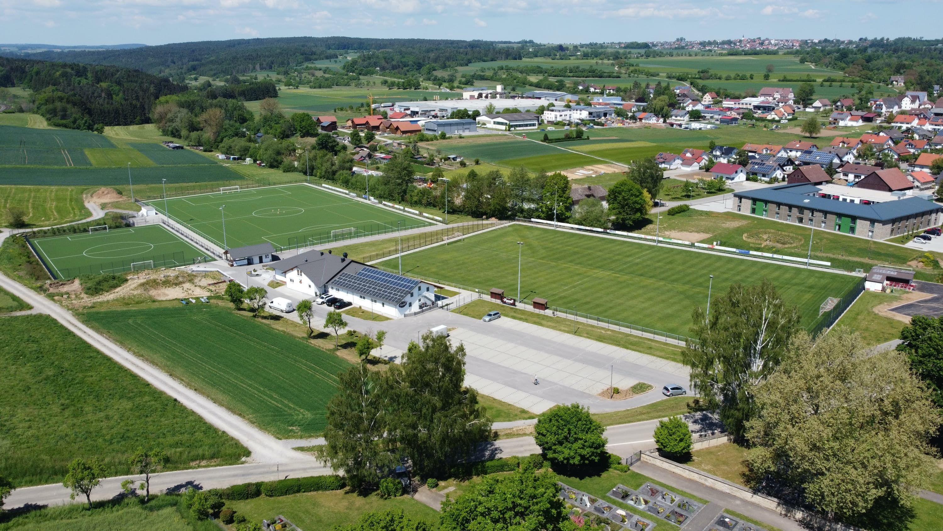 Sportgelände von oben